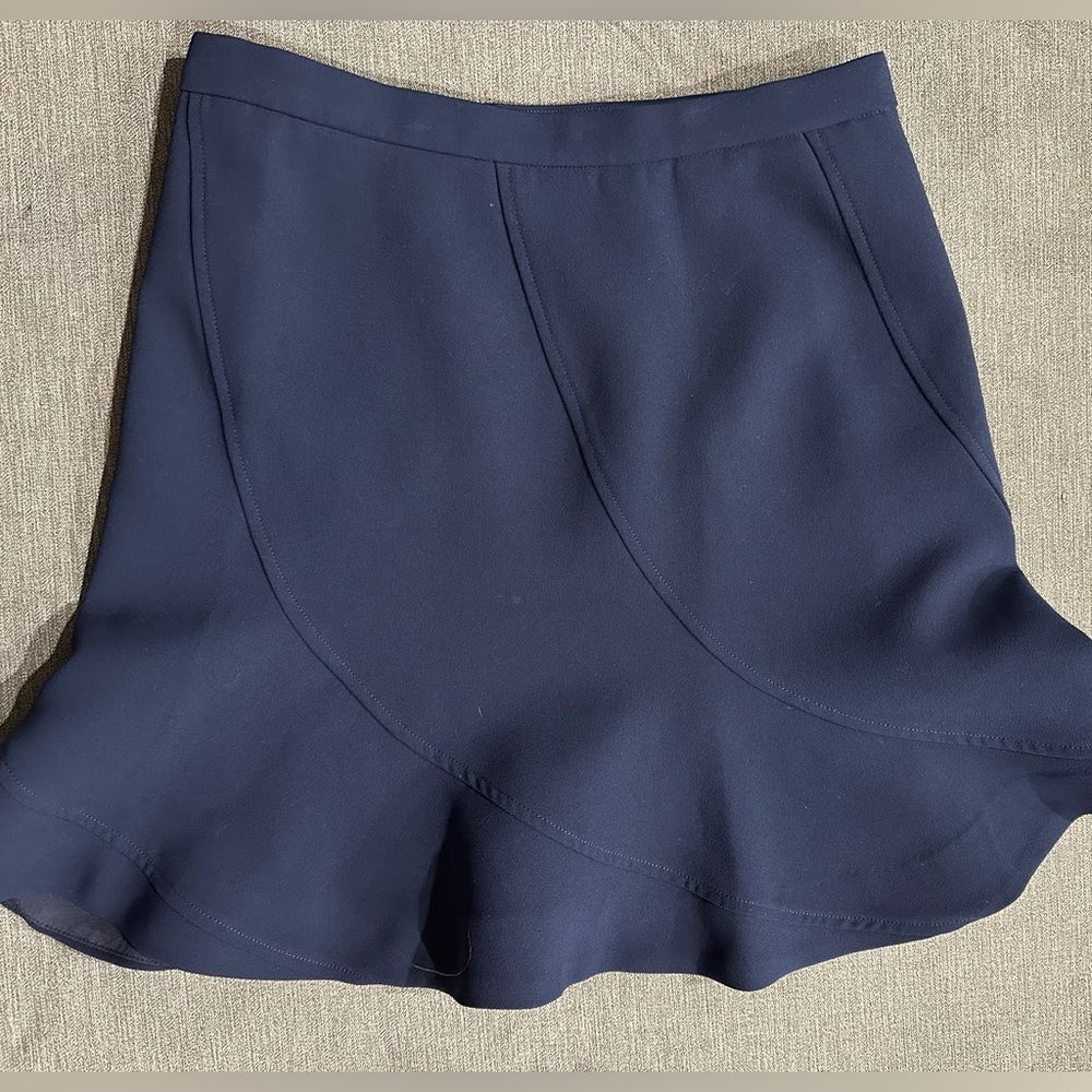 jcrew navy skirt